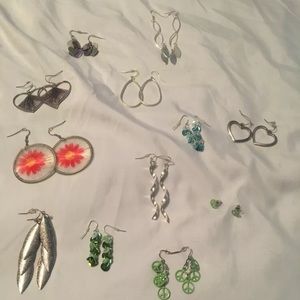 12 pairs of earrings
